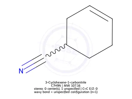 Chemical structure of 3-Cyclohexene-1-carbonitrile