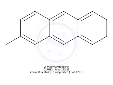 Chemical structure of 2-Methylanthracene