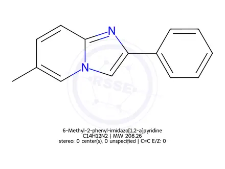 Chemical structure of 6-Methyl-2-phenyl-imidazo[1,2-a]pyridine