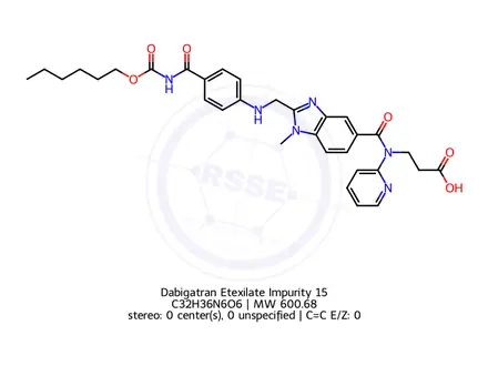 Chemical structure of Dabigatran impurity F