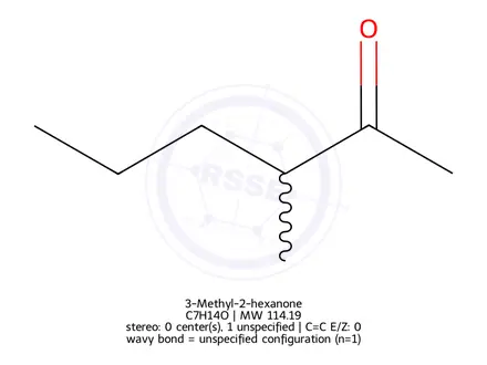 Chemical structure of 3-Methyl-2-hexanone