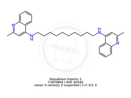 Chemical structure of Dequalinium Impurity 2
