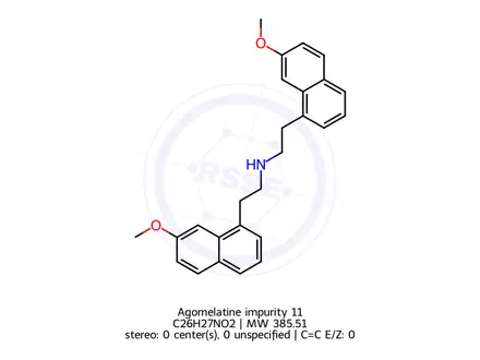Chemical structure of Agomelatine impurity 11