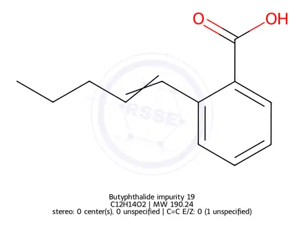 Chemical structure of Butyphthalide impurity 19