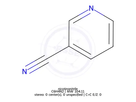 Chemical structure of nicotinonitrile