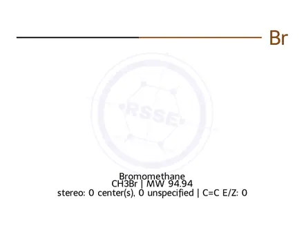 Chemical structure of Bromomethane