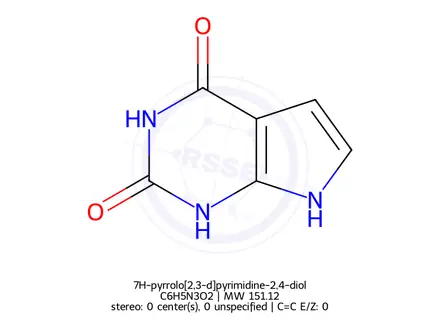 Chemical structure of 7H-pyrrolo[2,3-d]pyrimidine-2,4-diol