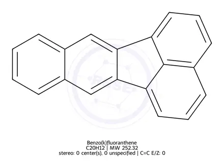 Chemical structure of Benzo(k)fluoranthene