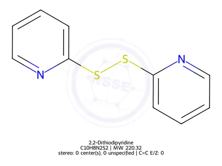 Chemical structure of 2,2-Dithiodipyridine
