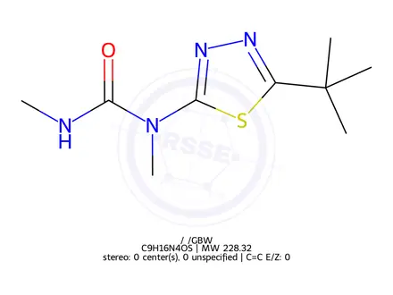 Chemical structure of Tebuthiuron
