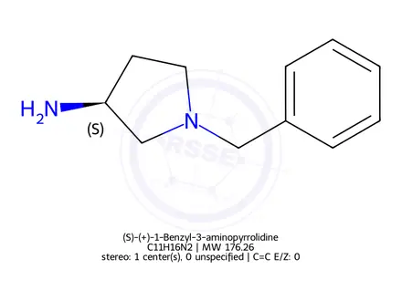 Chemical structure of (S)-(+)-1-Benzyl-3-aminopyrrolidine