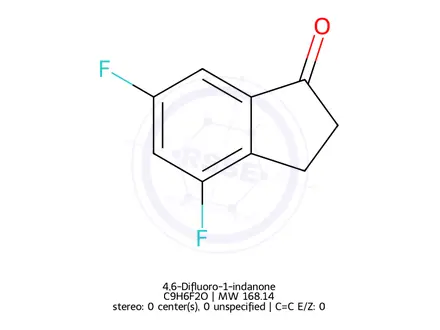Chemical structure of 4,6-Difluoro-1-indanone