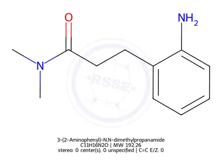 Chemical structure of 3-(2-Aminophenyl)-N,N-dimethylpropanamide