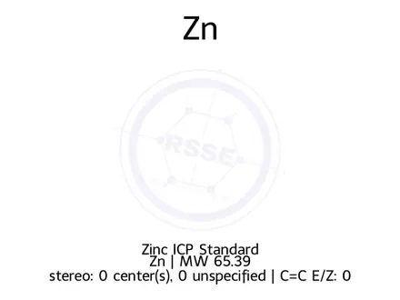 Chemical structure of Zinc ICP Standard