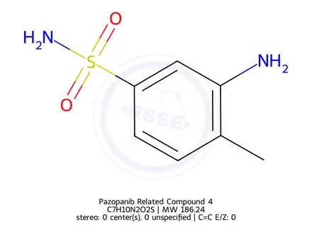 Chemical structure of Pazopanib Related Compound 4