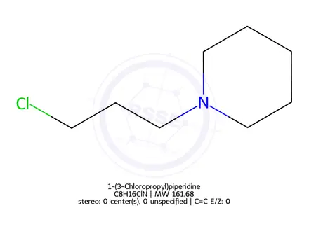 Chemical structure of 1-(3-Chloropropyl)piperidine Hydrochloride