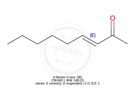 Chemical structure of 3-Nonen-2-one, (3E)-