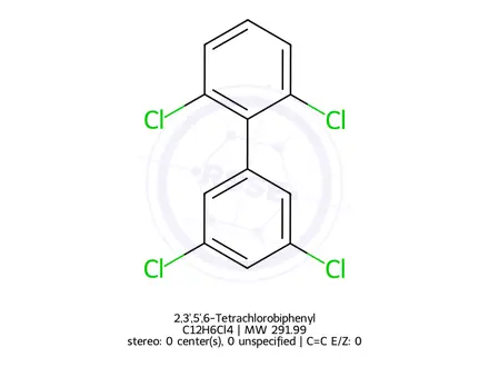 Chemical structure of 2,3',5',6-Tetrachlorobiphenyl