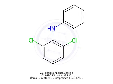 Chemical structure of 2,6-dichloro-N-phenylaniline