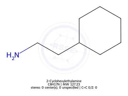 Chemical structure of 2-Cyclohexylethylamine