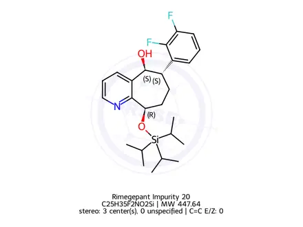 Chemical structure of Rimegepant Impurity 20