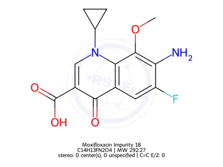 Chemical structure of Moxifloxacin Impurity L