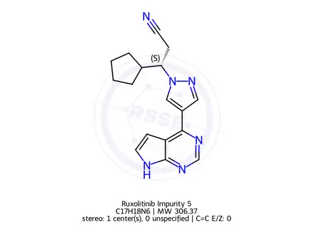 Chemical structure of Ruxolitinib Impurity 5