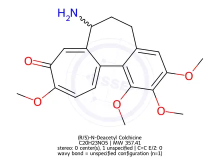 Chemical structure of (R/S)-N-Deacetyl Colchicine