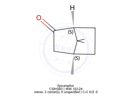 Chemical structure of Epicamphor