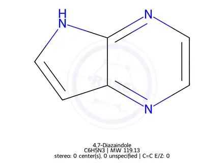 Chemical structure of 4,7-Diazaindole