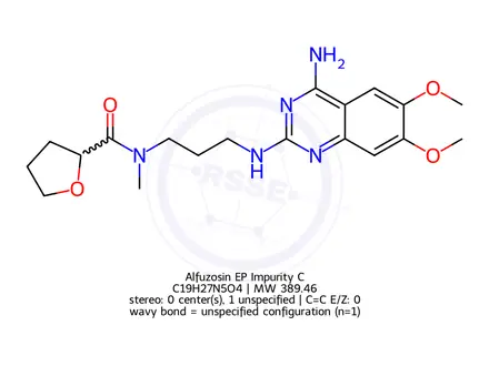 Chemical structure of Alfuzosin EP Impurity C