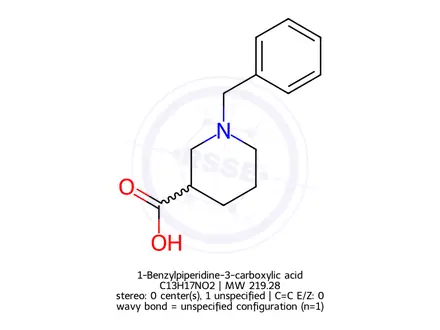 Chemical structure of 1-Benzylpiperidine-3-carboxylic acid