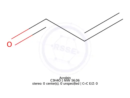 Chemical structure of Acrolein