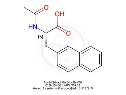 Chemical structure of Ac-3-(2-Naphthyl)-L-Ala-OH