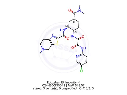 Chemical structure of Edoxaban EP Impurity H