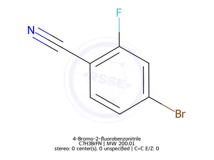 Chemical structure of 4-Bromo-2-fluorobenzonitrile