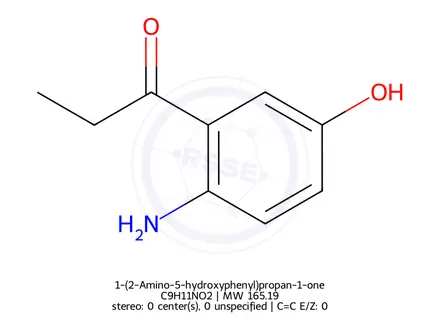 Chemical structure of 1-(2-Amino-5-hydroxyphenyl)propan-1-one