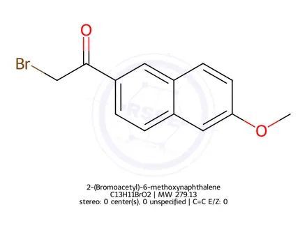 Chemical structure of 2-(Bromoacetyl)-6-methoxynaphthalene