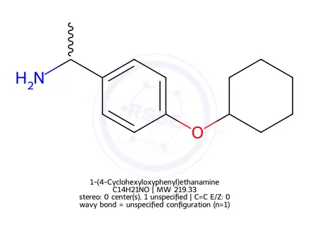 Chemical structure of 1-(4-Cyclohexyloxyphenyl)ethanamine