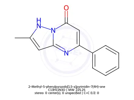 Chemical structure of 2-Methyl-5-phenylpyrazolo[1,5-a]pyrimidin-7(4H)-one