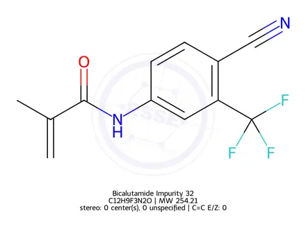 Chemical structure of Bicalutamide Impurity 32