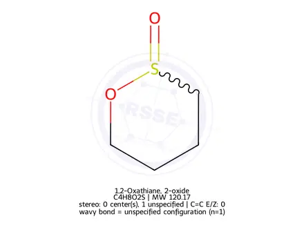 Chemical structure of 1,2-Oxathiane, 2-oxide
