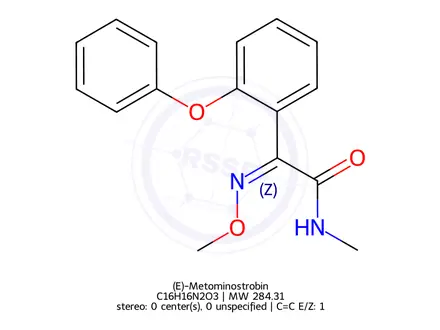 Chemical structure of (E)-Metominostrobin