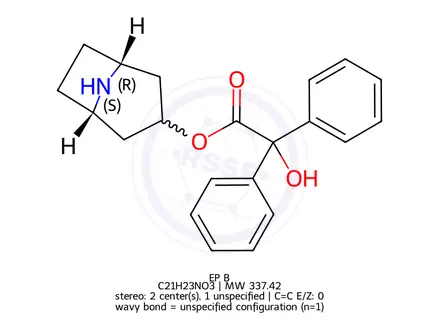 Chemical structure of Trospium Chloride EP Impurity B