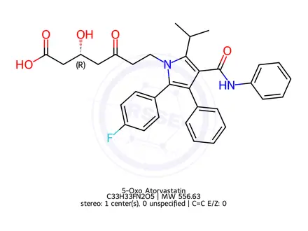 Chemical structure of 5-Oxo Atorvastatin