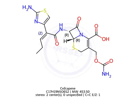 Chemical structure of Cefcapene