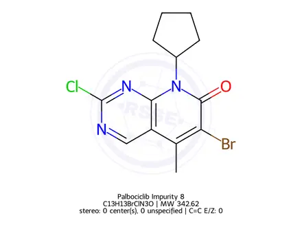 Chemical structure of Palbociclib Impurity 8