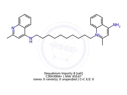 Chemical structure of Dequalinium Impurity B