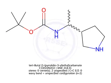 Chemical structure of tert-Butyl (1-(pyrrolidin-3-yl)ethyl)carbamate