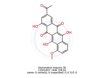 Chemical structure of Daunorubicin Impurity 18